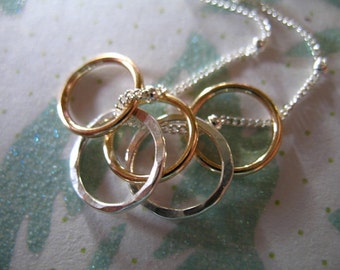 Catena a sfere satellitari in argento sterling, collana finita (16 pollici) - Italia Catena a sfere satellitari in argento sterling, collana finita (16 pollici) - Italia