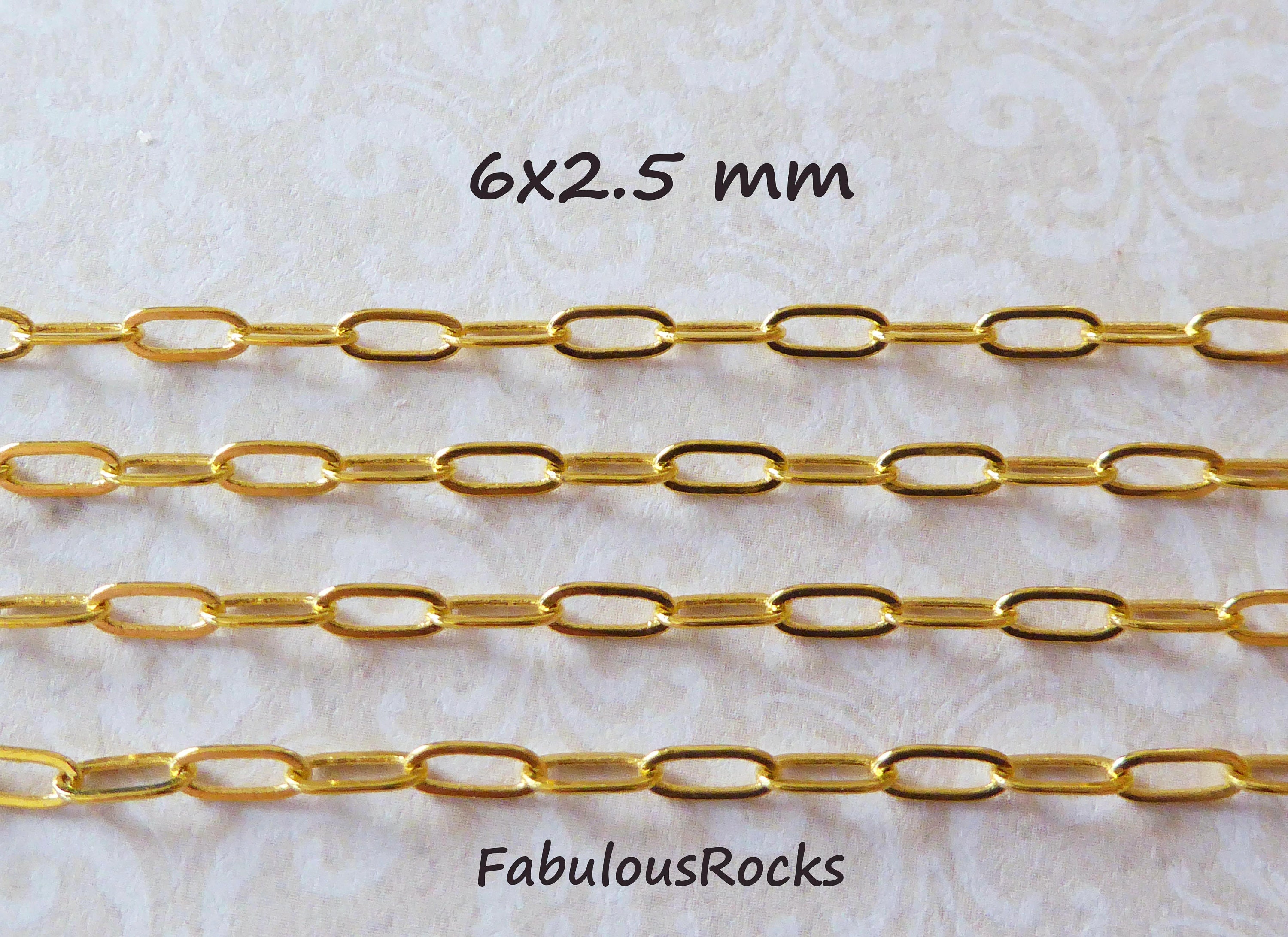 Wholesale Small Silver Brass Paper Clip Chain Paperclip Chain Etsy