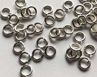 Bulk Sterling Silver Open Jump Rings, 5mm 20 Gauge