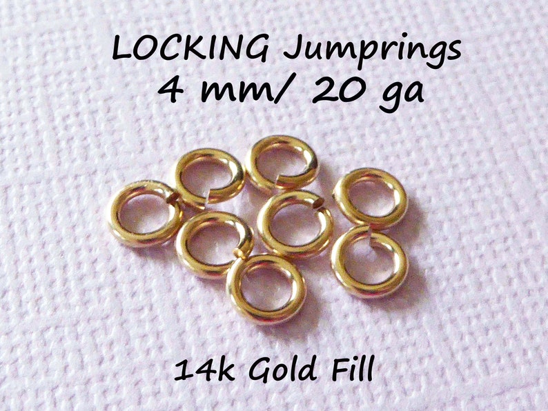 LOCKING Jump Rings Locking Jumprings Jumplocks Bulk 4 Mm Etsy