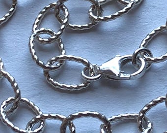 Sterling Silver Charm Bracelet, Twisted Cable Chain, Finished Bracelet