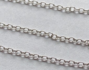 卸売スターリングシルバーネックレスチェーン、2x1.6 mm