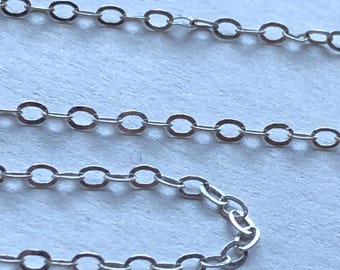 Sterling Silver 1.5mm Cable Chain, Bulk Necklace Chain