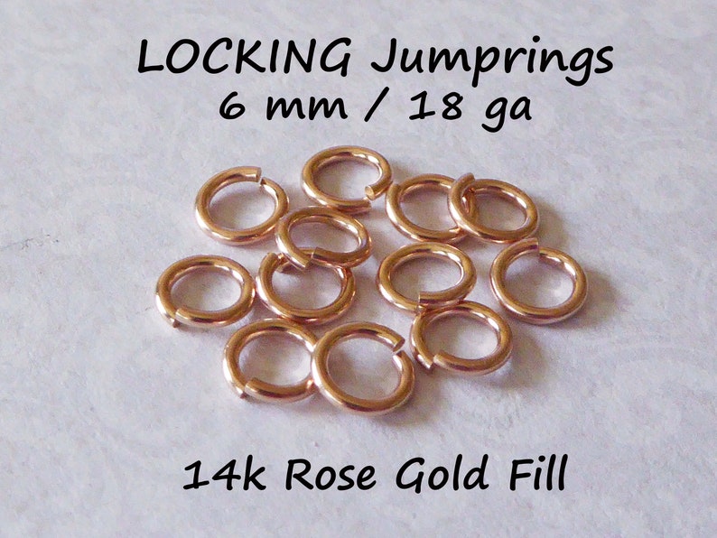 LOCKING Jump Rings Locking Jumprings Jumplocks Bulk 6 Mm 18 Etsy