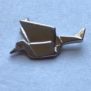 CRANE Charm Crane  Pendant, Bird Charm Bird Pendant, 925 Sterling Silver, 1 pc, 20x12 mm, Heavy Solid, symbolic charm animal charm solo gdc