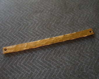 Colgante de barra de oro hecho a mano, chapado en oro de 14k, elige el tamaño.