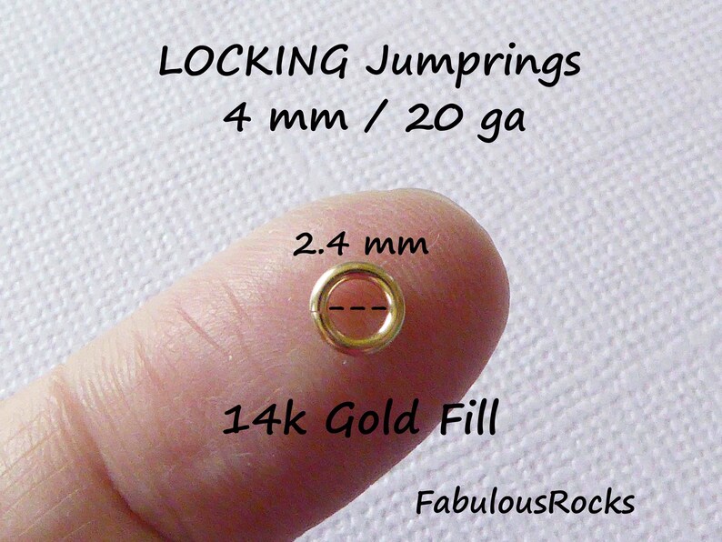 10500 Pcs Locking Jump Ring Jumpring Jump Lock 4mm 20 Etsy