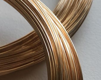 14k Gold Filled Wire, 26 Gauge, Round, Half Hard/Dead Soft