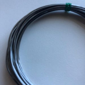 Oxidized Sterling Silver Wire: Half Hard Round Wire for Jewelry Making