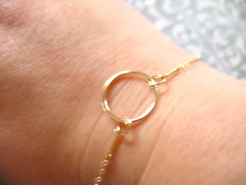 14k Gold Filled artisan organic n200 Circle Links Connectors Charm Pendant Halo Eternity Infinity Circle Hammered 1-25 pcs 20 mm