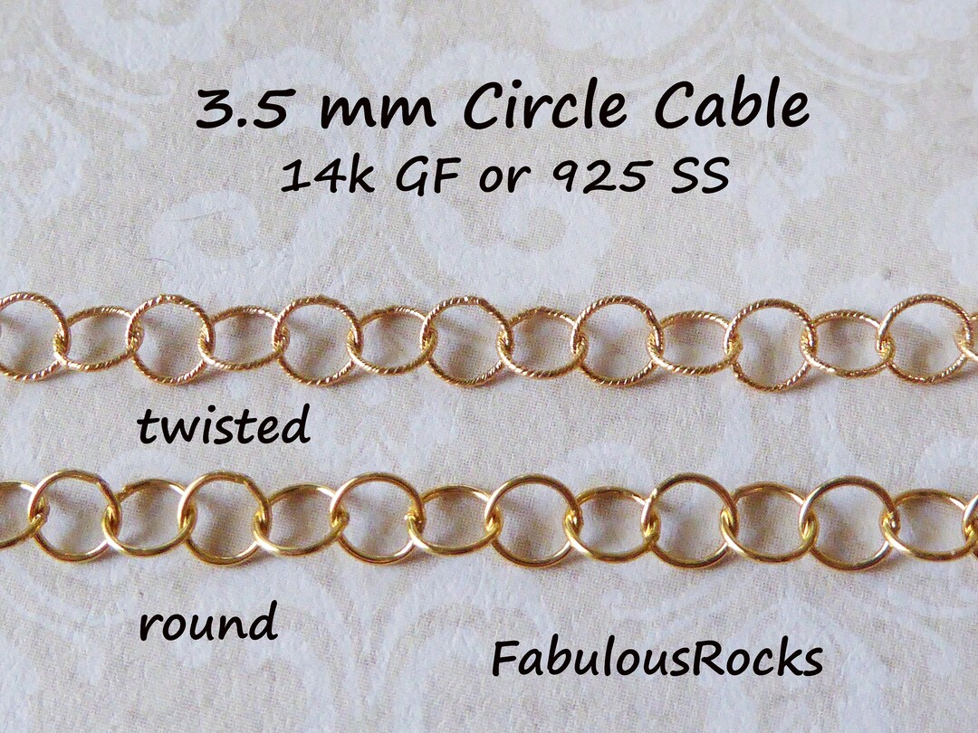 3.5mm Round Box Extender 4 Bracelet Necklace Chain Pendant Real