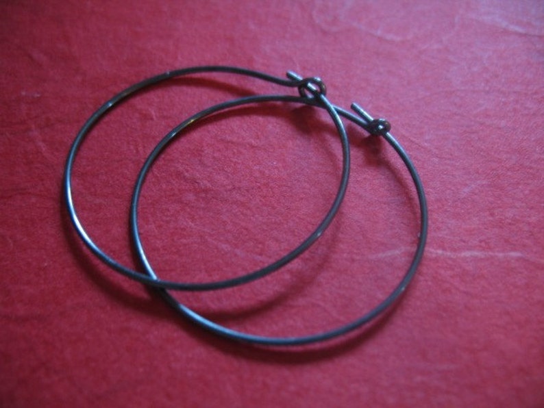 525 Prs Oxidized Beading Hoop Earrings Ear Wires Earwire Etsy