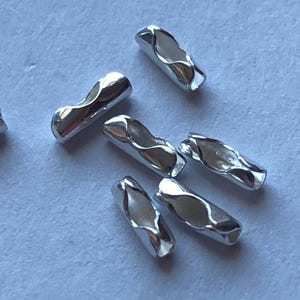 Sterling Silver Clasps, Pill Clasps, 1.5 mm, to finish 1.0-1.5 mm ball chain, bcclasps1.5 solo