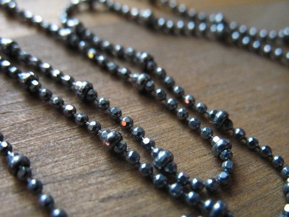 Collana Con Palline Di Perline In Argento Sterling 925 Lucido, Catena Da 1,5 Mm/2 Mm/2,5 Mm - Italia