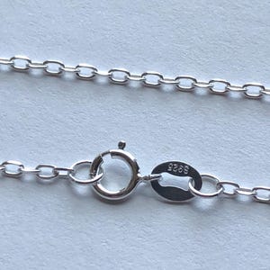 16 18 20 24 30 36" Necklace Chain  Sterling Silver Finished Chain Wholesale  925 SS Flat Cable Chain /  d601.d