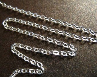 5-100 ft, Sterling Silver Chain, 925 Sterling Silver, 1.6 mm Flat Cable Chain, UPGRADE 10-40% Less Wholesale Chain, ss s80 hp ,.,