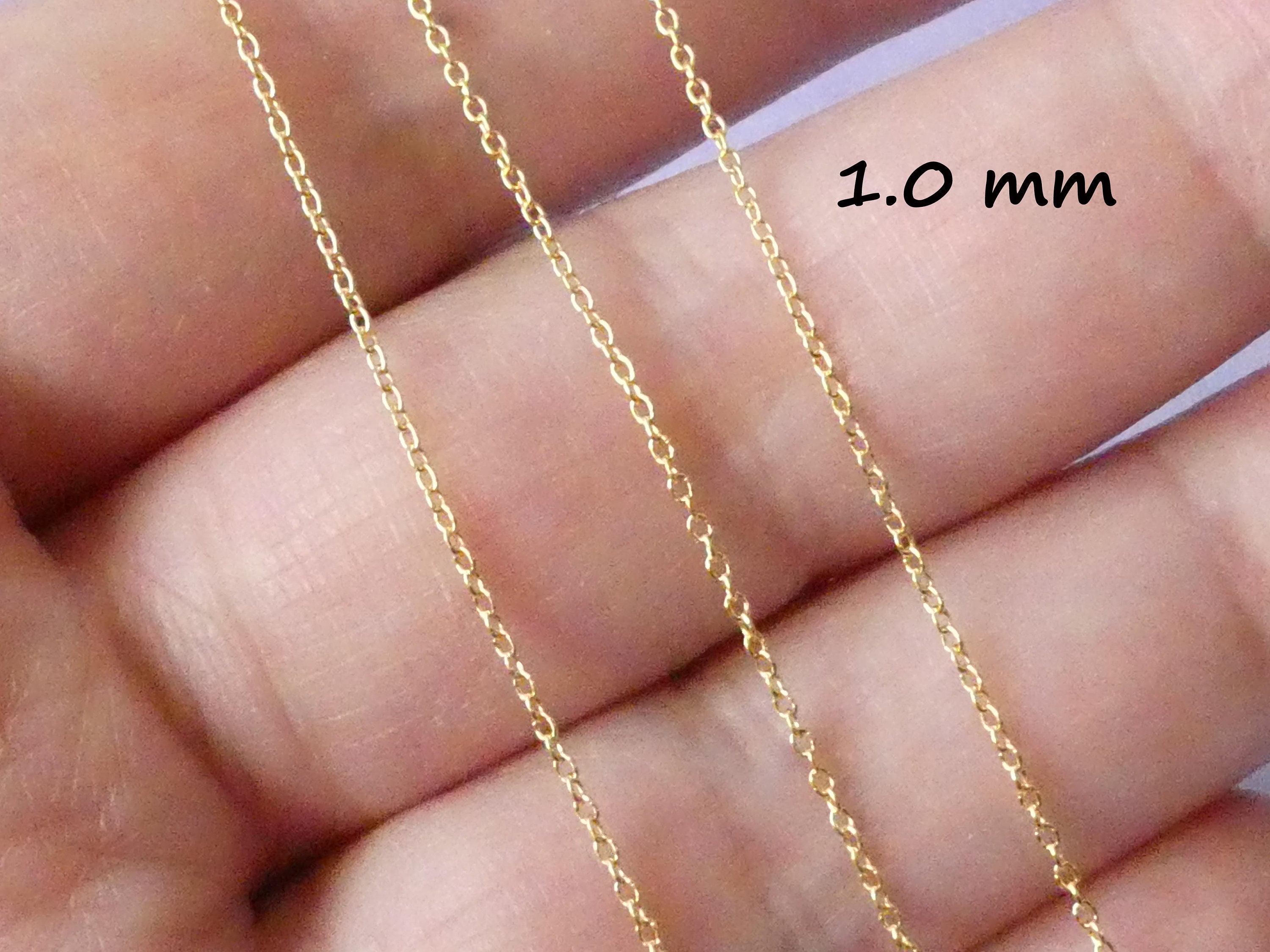 Dainty cable chain best sale
