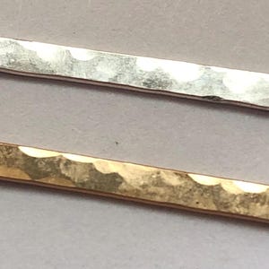 1-10 pc, RECTANGLE BAR,, Charm Pendant Link Connector, Sterling Silver or Gold Fill, 22 gauge, 26.5x2.2 mm, minimal 2h solo sb