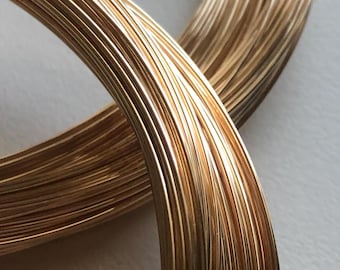 14k Gold Filled Round Wire, 30 Gauge: Half Hard/Dead Soft