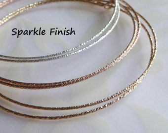 14k Gold Fill Beading Hoops, Sparkle Finish, Small Everyday Hoops, 40 mm, 1.5" inch, Wholesale Earwires ihs.s gfh40 bh ih solo