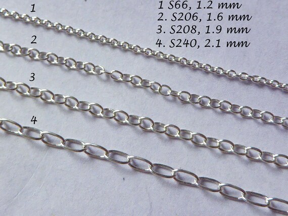 1 500 Feet Sterling Silver Chain Necklace Chain Bulk 2.1 Mm
