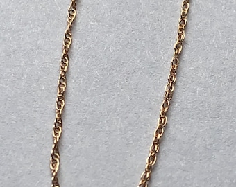 14k Gold Filled Rope Chain: Finished Necklace, 1.1mm