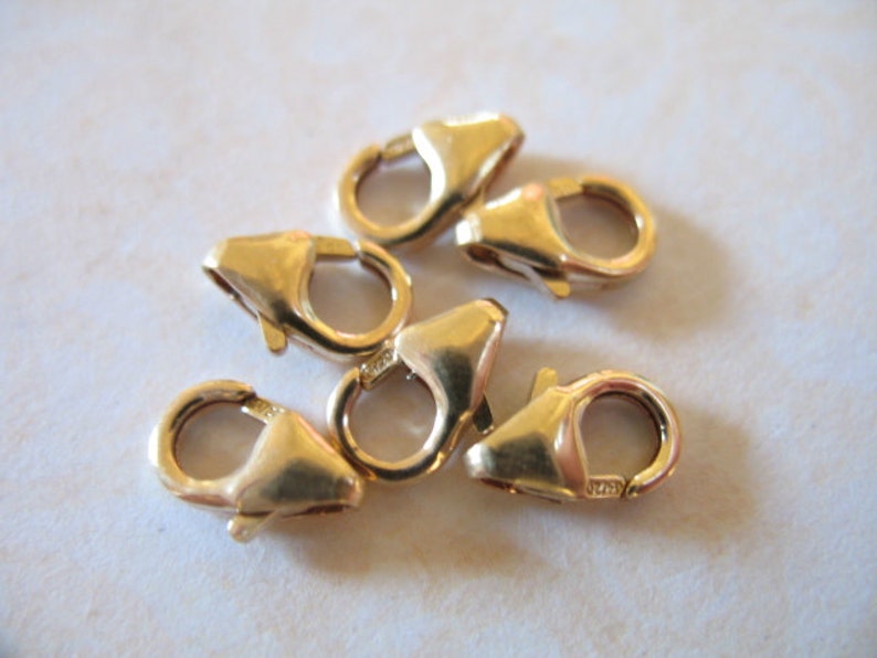 14k Gold Filled Lobster Claw Clasps Trigger Clasps Only 9x5 Etsy