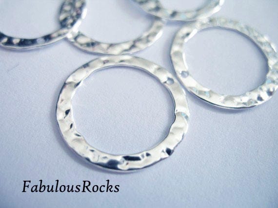 20mm Sterling Silver Karma Bracelet Eternity Infinity Circle Ring Chain Handmade