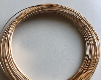 14k Gold Filled Round Wire, 20 Gauge, Jewelry Making
