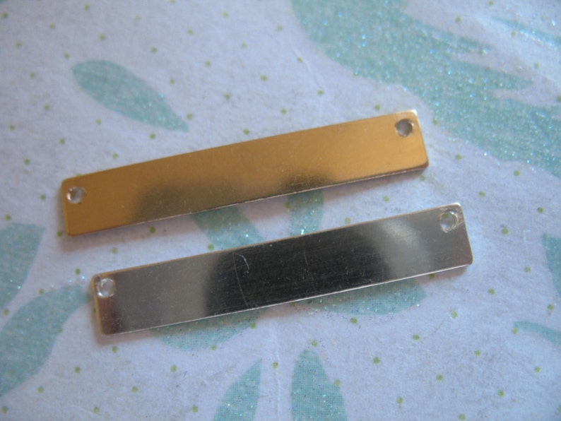 wholesale modern geometric barblank 2h 30.5x5 mm Bar Blank Pendant Charm Sterling Silver or 14kt Gold Fill