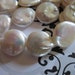 1/2 Strand, COIN PEARLS, White Coin Pearls Beads, Freshwater Cultured Pearls / Luxe AA, 10-12 mm / bridal jewelry june birthstone wholesale