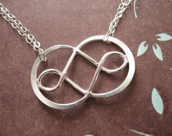 INFINITY Charm Anhänger Glieder, 26x16 mm, Sterling Silber und Gold Vermeil DOUBLE INFINITY Link, Groß / Großhandel Schmuckzubehör n31L