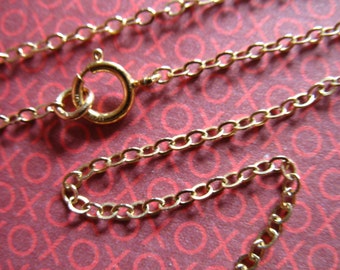 18 inch Gold Filled Cable Chain, 1.7 mm, finished necklace chain g17.18