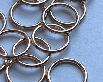 14k Gold Filled Circle Connector, 10mm Eternity Ring Link