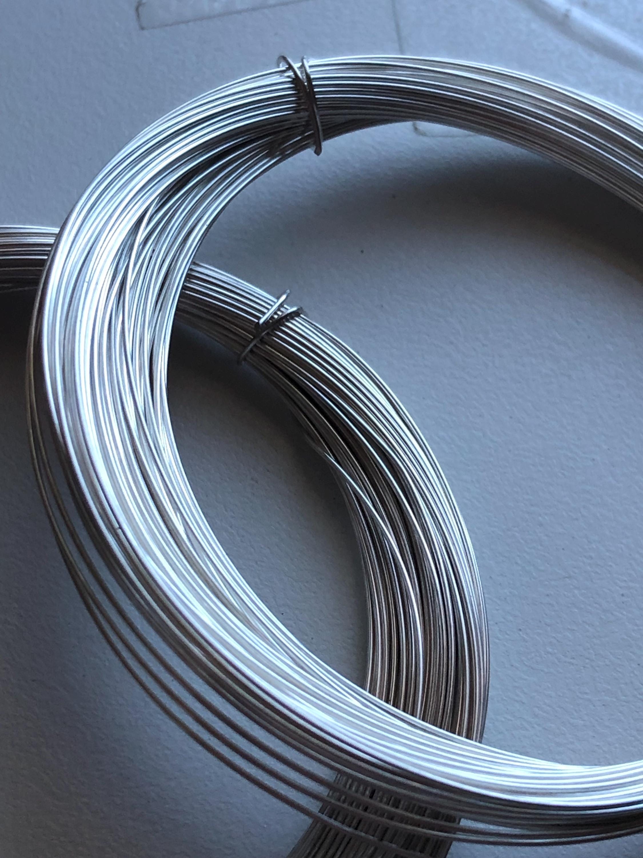 1 Oz Wholesale Sterling Silver Round Wire, Soft/half Hard (10-30
