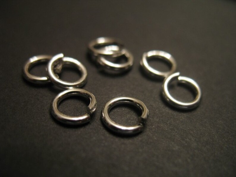Sterling Silver Jump Rings LOCKING Secure Jump Locks 4 Mm Etsy