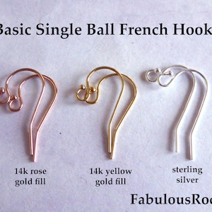 1 to 100 pairs, Earring Hooks Shepherd Hooks Ear Hooks French Hook Shepard Hook Ear Wires Earwires, 14k Gold Fill or 925 SS, 21x12 mm fhe.sb