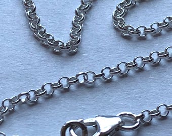 Catena In Argento Sterling Intrecciata A Rolo - 56 Cm, Peso 7.5 Grammi, Ideale Per Ciondoli Pesanti (Modello SKTS65) - 5
