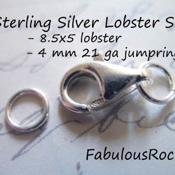 Lobster Clasp With Jump Ring Etsy