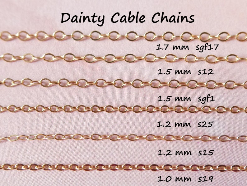 1.2 mm Gold Filled Chain, Gold Round Cable Chain, 14k Gold Fill Wholesale Necklace Chain Dainty Thin Strong Jewelry Chain s9 sgf9 solo fcc q image 8