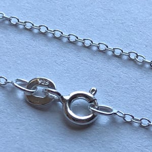Sterling Silver Round CABLE CHAIN, Finished Chains, Bulk, 16 or 18&quot; inch, Necklace Chain, 1.3 mm, done d99.d.hp
