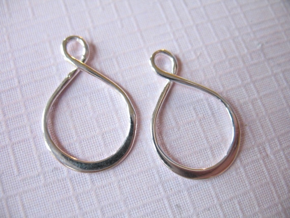 5 set di fermagli per connettori a gancio in argento Sterling