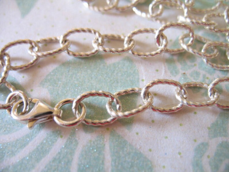 Oval Cable Link Chain 9x6.25mm Sterling Silver Chain 18 gauge ll 1-10 feet THICK Designer charm bracelets ll165 hp