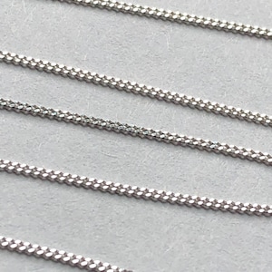 1 to 100 feet / Bulk Footage Sterling Silver Chain 0.8 mm CURB Necklace Chain Wholesale Jewelry Chain Unfinished Chain ss s97 hp llc .