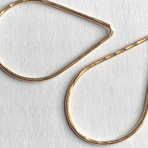 1-10 pcs, Tear Drop Teardrop Earring Findings Hoop Charm Pendant, 30x20 mm, Gold Fill or Sterling Silver, wholesale td19 solo f s