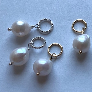 Akoya Pearl Pendant: Sterling Silver or Gold Filled, June Birthstone