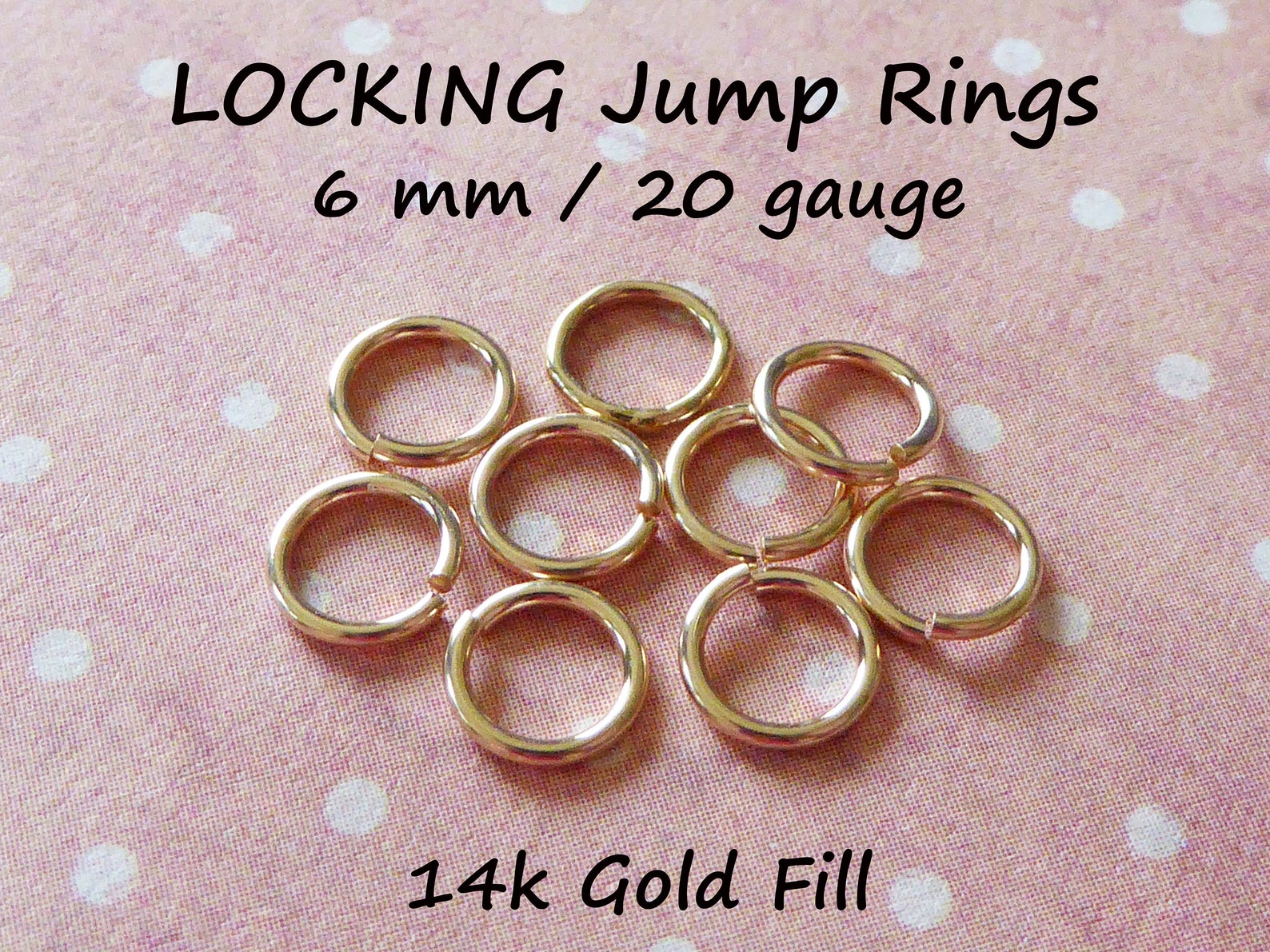 10100 Pc 14k Gold Filled LOCKING Jump Ring Jump Lock Jumpring Etsy