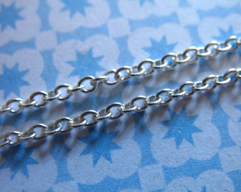 Cadena de cable de plata esterlina de 1,8 mm: Suministro para la fabricación de joyas gruesas, venta al por mayor, cadena por metro.