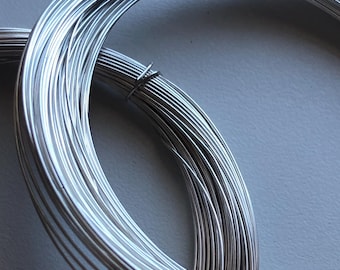 1,5 m Runddraht, Sterling Silber Runddraht, 18 20 22 24 26 Gauge, weicher oder halb harter Draht, hp w18 w20 w22 w24 w26