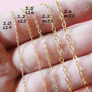 1.2 mm Gold Filled Chain, Gold Round Cable Chain, 14k Gold Fill Wholesale Necklace Chain Dainty Thin Strong Jewelry Chain s9 sgf9 solo fcc q image 9